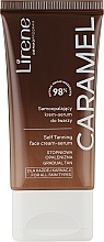 Düfte, Parfümerie und Kosmetik Selbstbräunendes Gesichtscremeserum Caramel - Lirene Perfect Tan Self-Tanning Cream-Serum