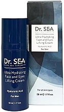 Feuchtigkeitsspendende Lifting-Creme für Männer - Dr. Sea Ultra Hydrating Face And Eyes Lifting Cream  — Bild N1