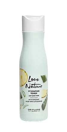 Feuchtigkeitsspendendes Tonikum mit Bio-Aloe Vera und Ananas - Oriflame Love Nature Hydrating Toner — Bild N1