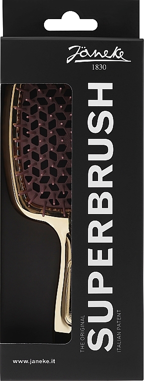 Haarbürste in limitierter Auflage gold und braun - Janeke Superbrush Limited — Bild N2