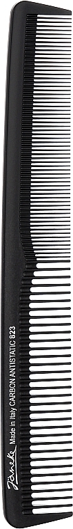 Haarkamm 18.5 cm schwarz - Janeke 823 Carbon Cutting Comb — Bild N1
