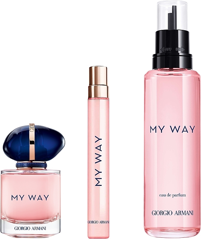 Giorgio Armani My Way - Set (Eau de Parfum/100ml +Eau de Parfum/30ml + Eau de Parfum (Mini)/10ml) — Bild N3