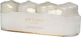 Düfte, Parfümerie und Kosmetik Kerzenset weiß - Artman Candles (Dekorative Kerze 4 St.)