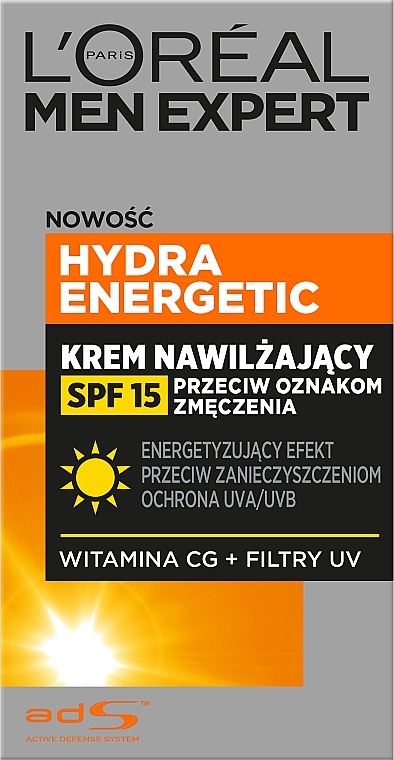 Feuchtigkeitsspendende Gesichtscreme gegen Müdigkeit - L'Oreal Paris Men Expert Hydra Energetic Anti-Fatigue SPF15 Moisturiser — Bild N6