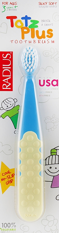 Zahnbürste für Kinder gelb-blau - Radius Totz Plus Toothbrush — Bild N1