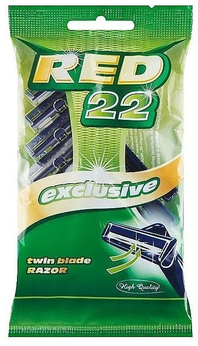 Einwegrasierer 5 St.  - Mattes Red 22 Exclusive Twin Blade Razor  — Bild N1