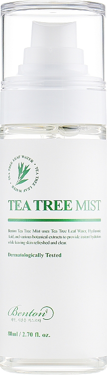 Beruhigender und feuchtigkeitsspendender Gesichtsnebel mit Teebaum-Extrakt - Benton Tea Tree Mist — Bild N2