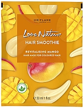 Revitalisierende Haarmaske mit Mango für coloriertes Haar - Oriflame Love Nature Hair Smoothie — Bild N1