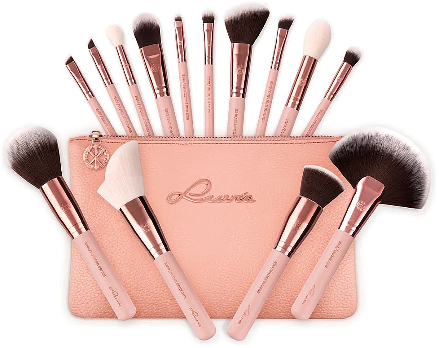 Make-up-Pinsel-Set 14 St. - Luvia Cosmetics Rose Golden Vintage Essential Brushes Set — Bild N1