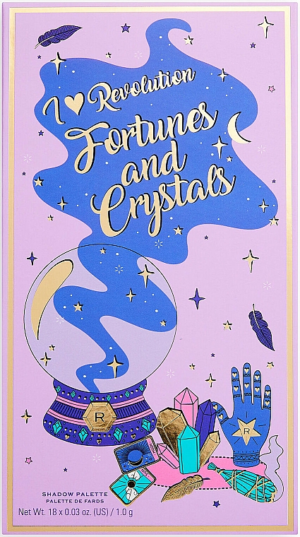 Lidschattenpalette - I Heart Revolution Book Of Spells Eyeshadow Palette Fortunes And Crystals — Bild N1