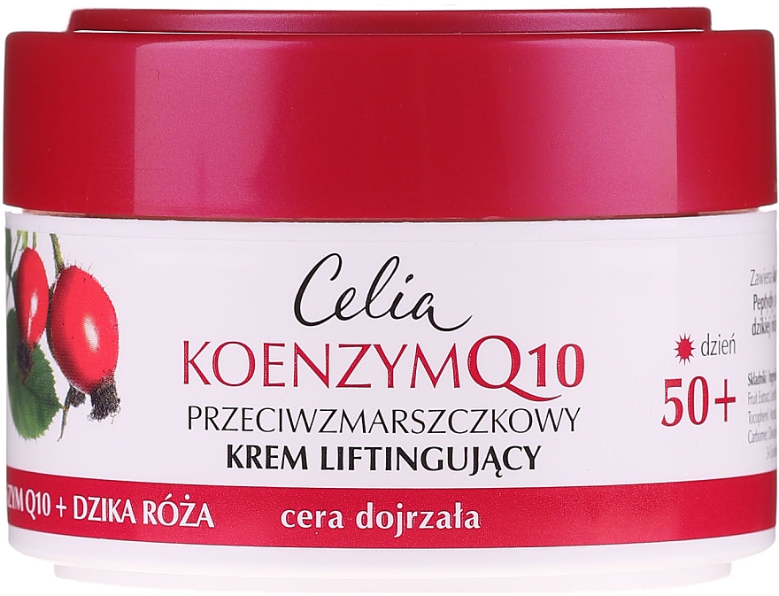Anti-Falten Tagecreme mit Liftingeffekt - Celia Coenzyme Q10 Wild Rose 50+ Anti-Wrinkle Lifting Day Cream