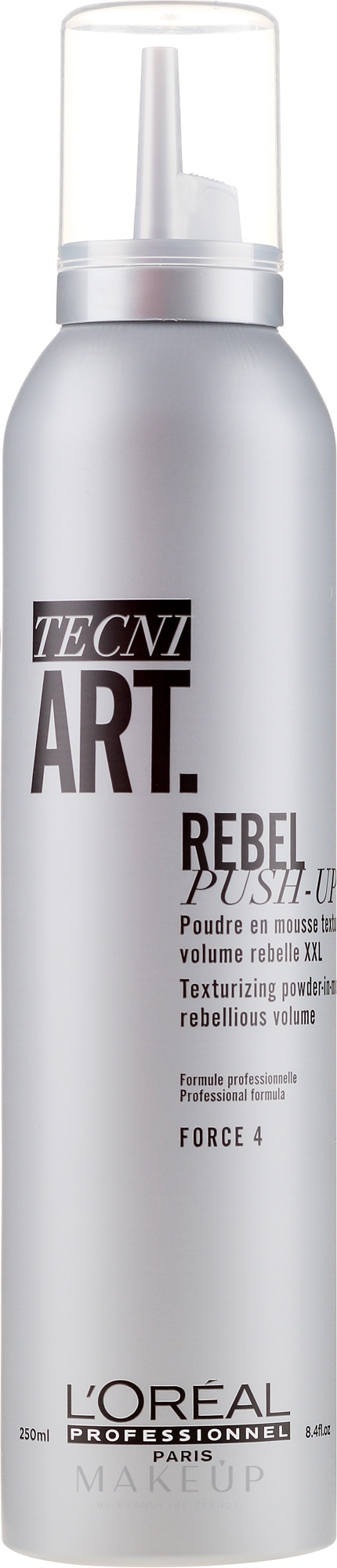 Strukturierender & volumengebender Haarschaum Haltegrad 4 - L'Oreal Professionnel Tecni.Art Rebel Push-Up — Bild 250 ml
