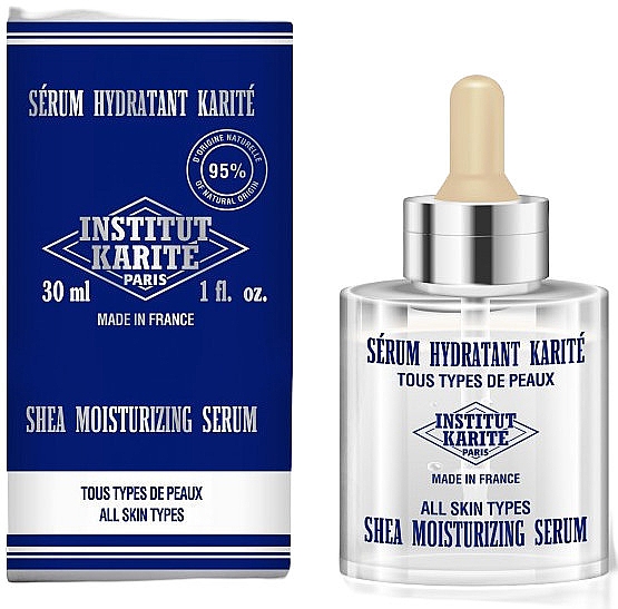 Feuchtigkeitsspendendes Gesichtsserum für alle Hauttypen mit Sheabutter - Institut Karite Shea Moisturizing Serum — Bild N1