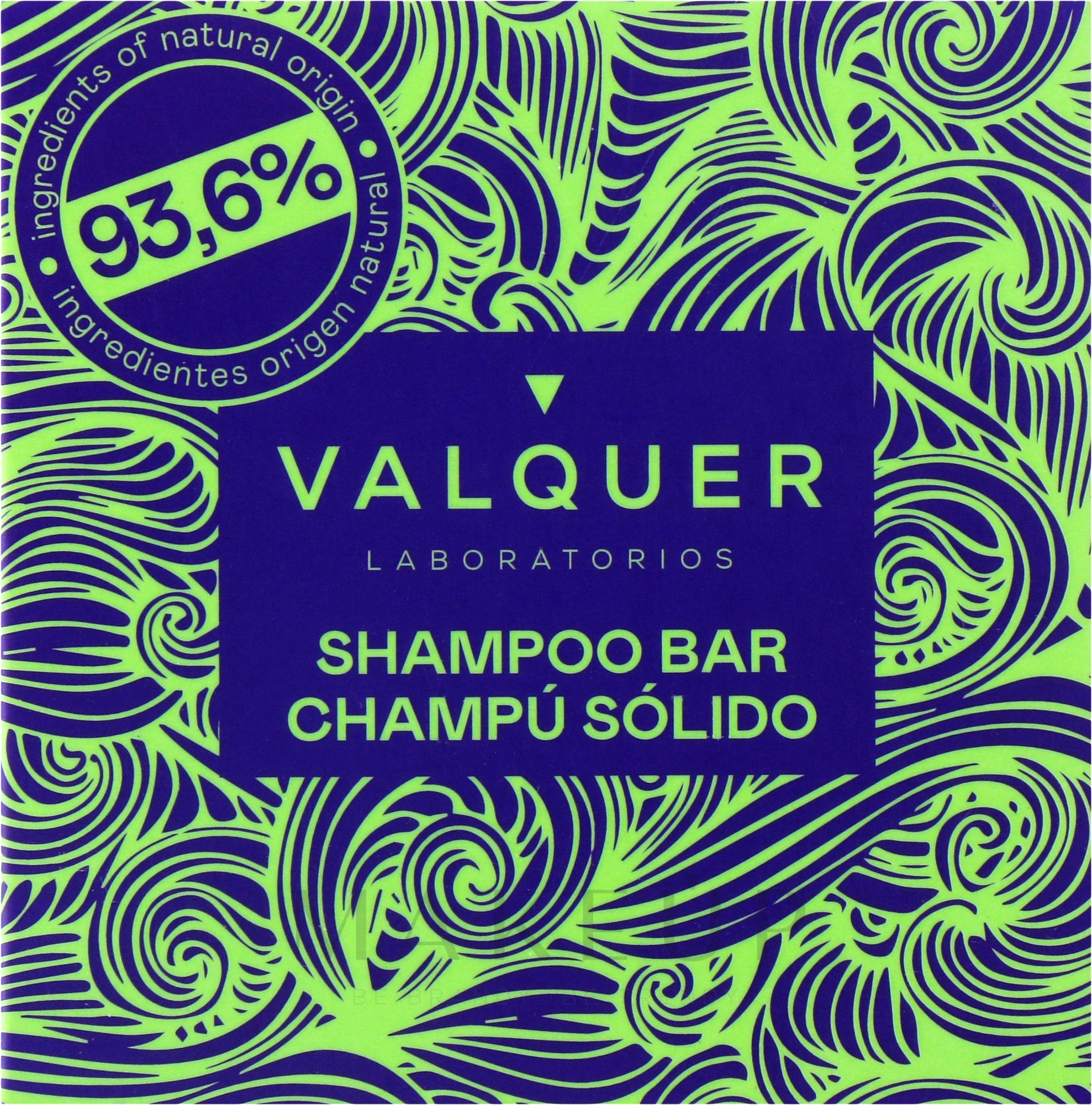 Festes Shampoo Preiselbeeren und Avocado - Valquer Solid Shampoo Luxe Cranberry & Avocado Extract — Bild 50 g