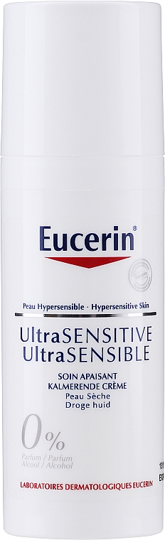 Reichhaltige und beruhigende Tagescreme für trockene Haut - Eucerin Ultrasensitive Soothing Cream Dry Skin — Bild N1