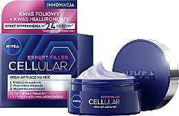 Zelluläre Nachtcreme für das Gesicht mit Bakuchi-Öl und Hyaluronsäure - Nivea Cellular Filler Elasticity Reshape Night Cream — Bild N2