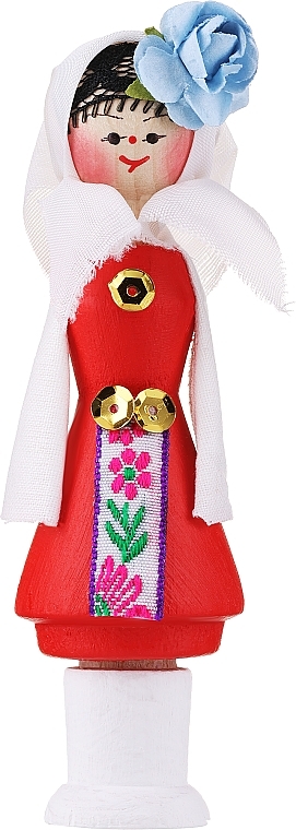 Gedenkmuschel mit Aromaöl, rotes Kleid  - Bulgarian Rose Girl  — Bild N1