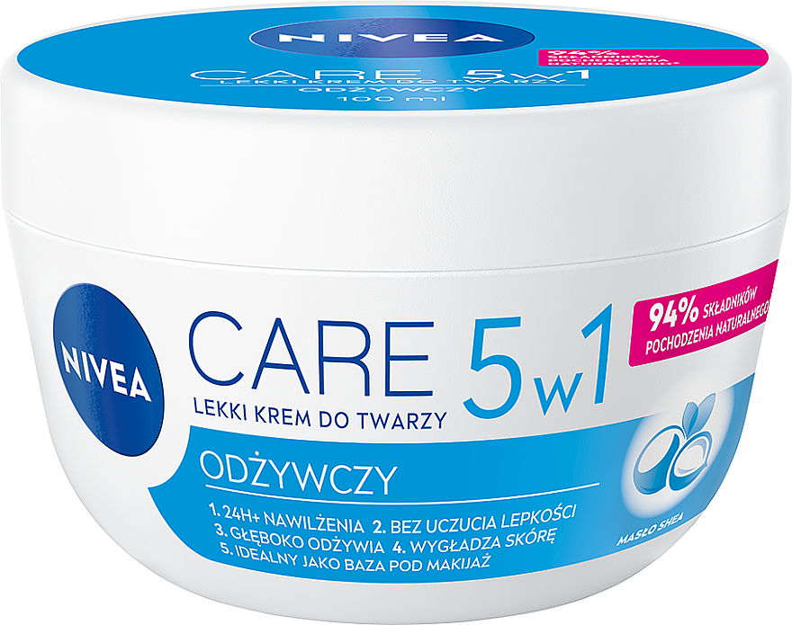3in1 Pflegende Gesichts- und Körpercreme - Nivea Care Nourishing Light Cream