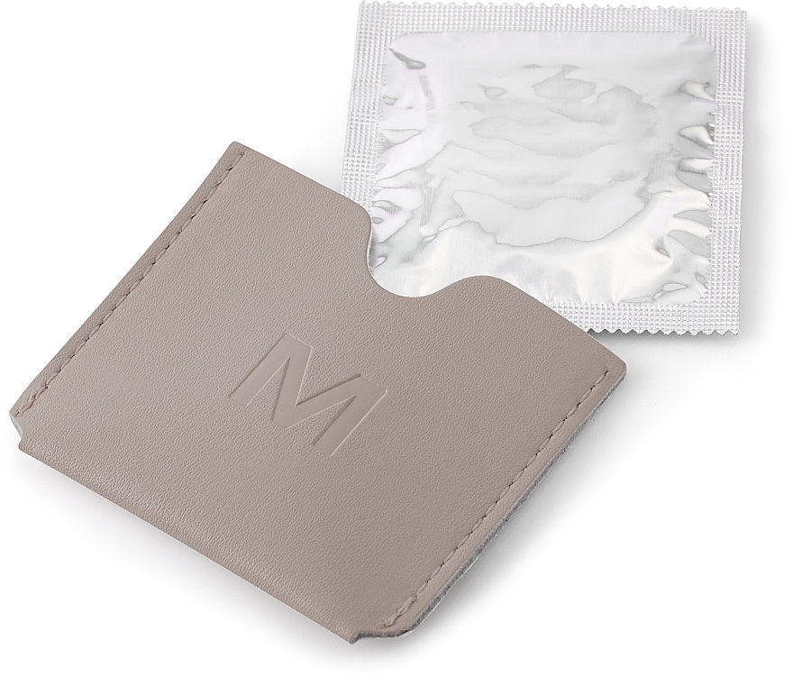 Kondom-Etui Taupe Classic - MAKEUP Condom Holder Pu Leather Taupe — Bild N4