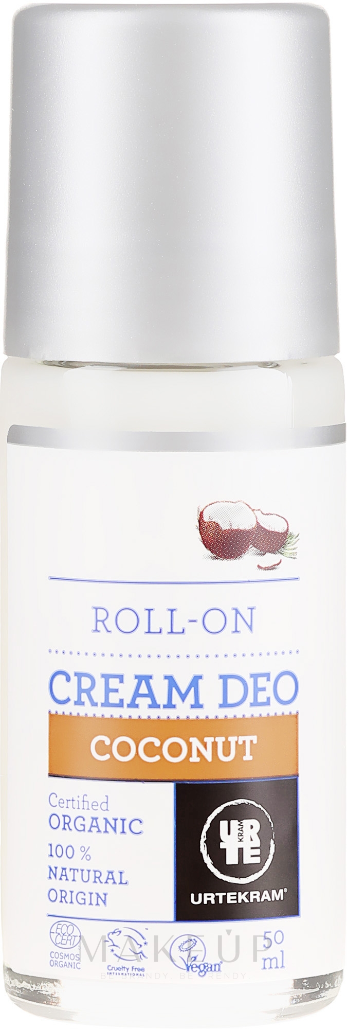 Deo-Creme Roll-on - Urtekram Coconut Cream Deodorant Roll-on — Bild 50 ml
