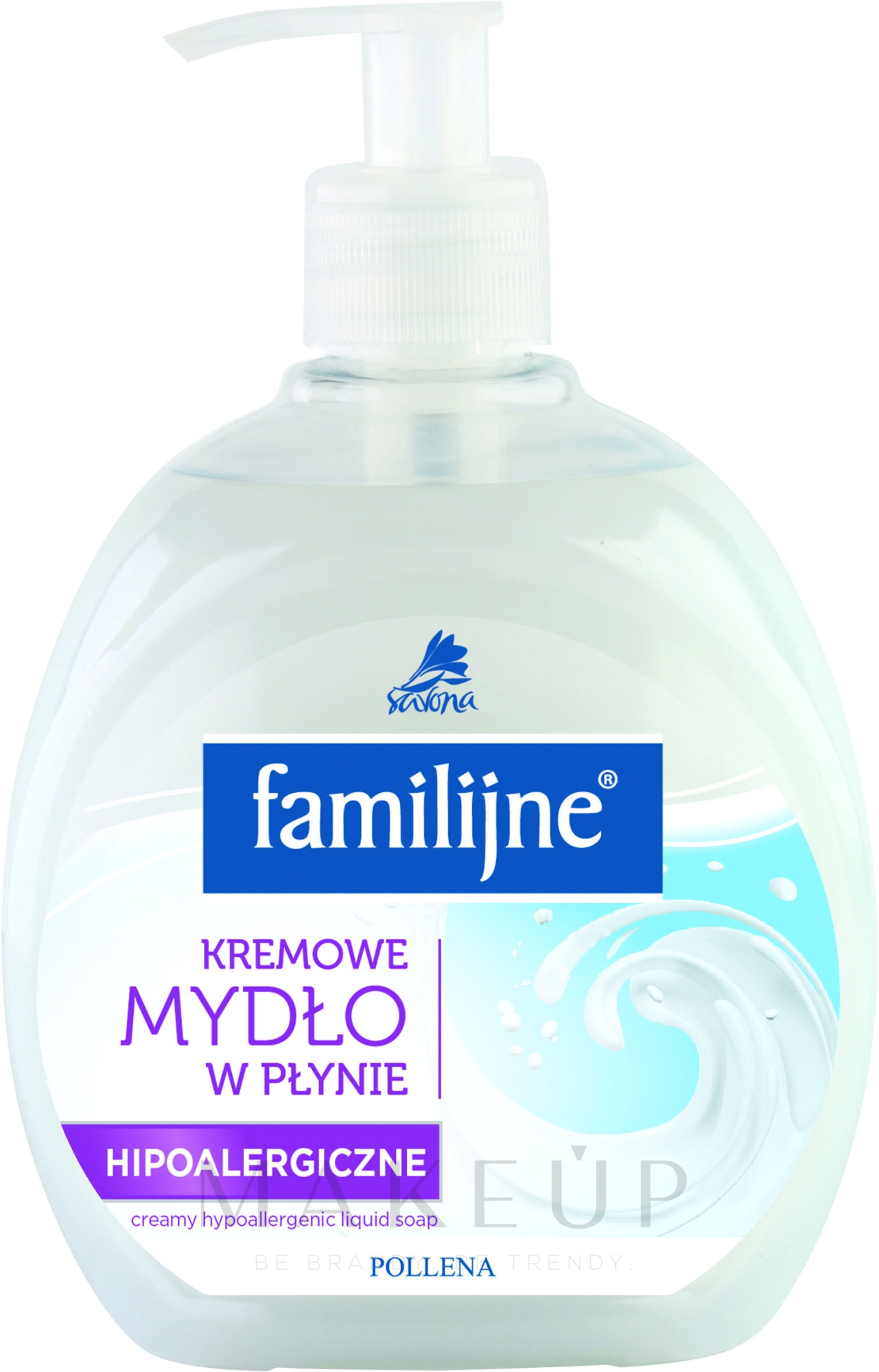 Hypoallergene cremige Flüssigseife - Pollena Savona Familijny Cream Liquid Hypoallergenic Soap — Bild 500 ml