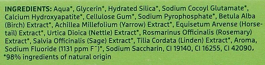 Universelle Zahnpaste mit Kräuterextrakten und Kalident - Ecodenta Multifunctional Herbal Toothpaste — Bild N3