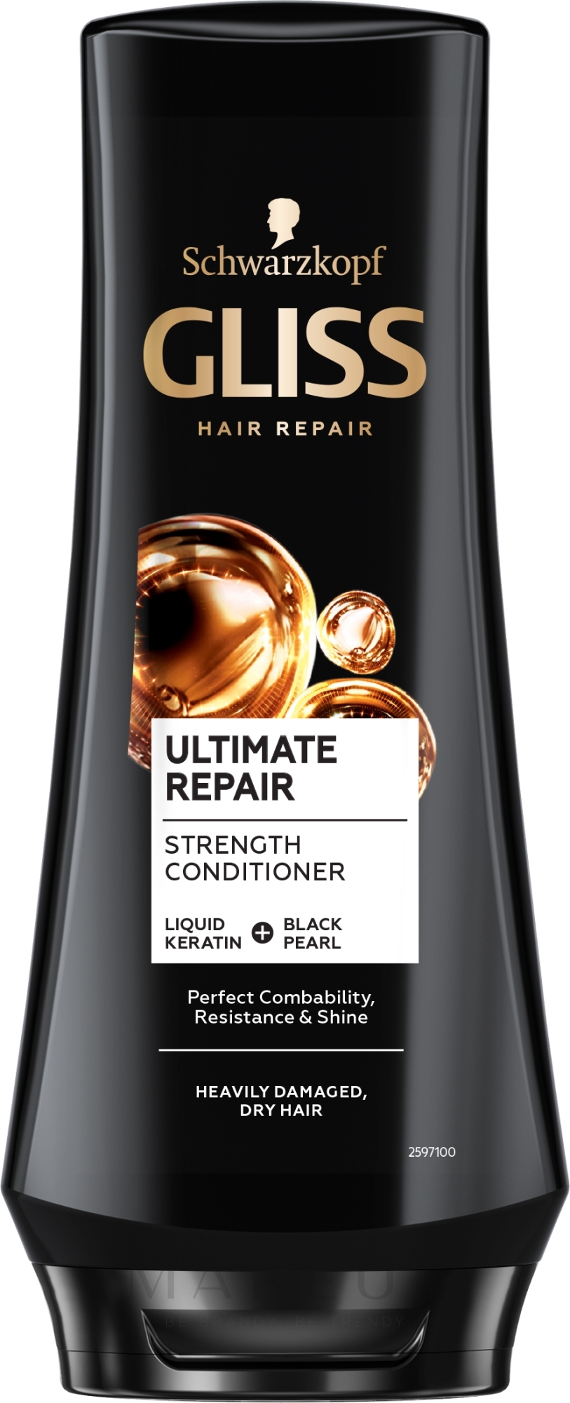 Haarspülung Ultimate Repair für sehr geschädigtes und trockenes Haar - Gliss Kur Ultimate Repair Balsam — Foto 200 ml
