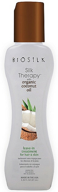 Seidentherapie für das Haar mit Bio-Kokosöl - Biosilk Silk Therapy With Organic Coconut Oil Leave In Treatment — Bild N1