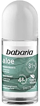 Düfte, Parfümerie und Kosmetik Deo Roll-on Antitranspirant mit Aloe - Babaria Deodorant Aloe Roll On