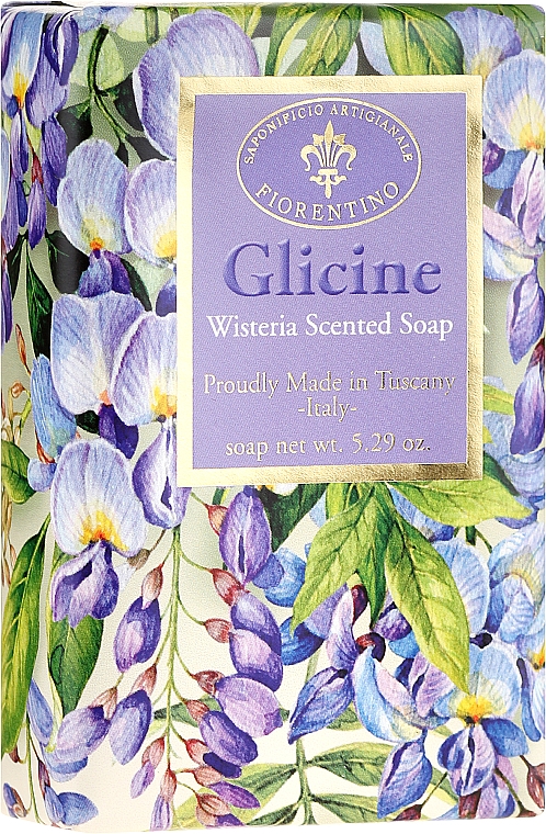 Naturseife mit Glyzinienduft - Saponificio Artigianale Fiorentino Masaccio Wisteria Soap