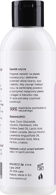 GESCHENK! Mizellenwasser für das Gesicht mit Traubenkernöl und Lavendelöl - Biolaven Micellar Water Face — Bild N2