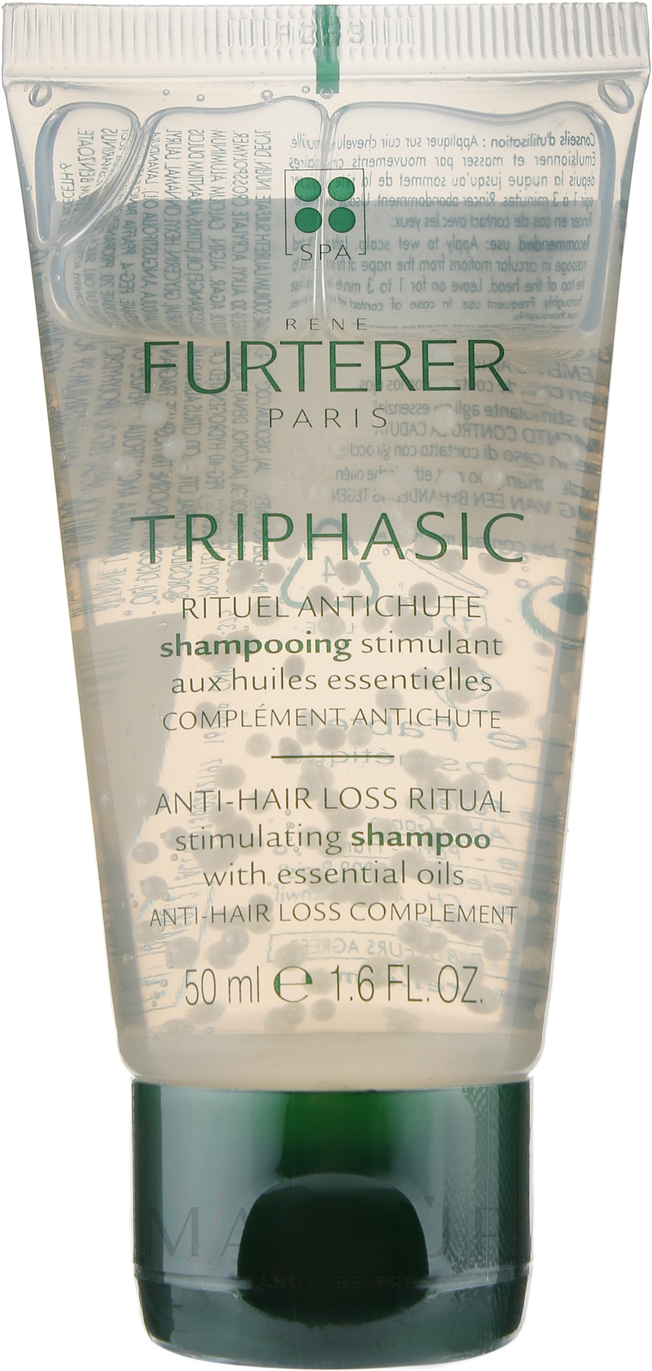 Shampoo gegen Haarausfall mit ätherischen Ölen - Rene Furterer Triphasic Anti-Hair Loss Ritual Shampoo — Bild 50 ml