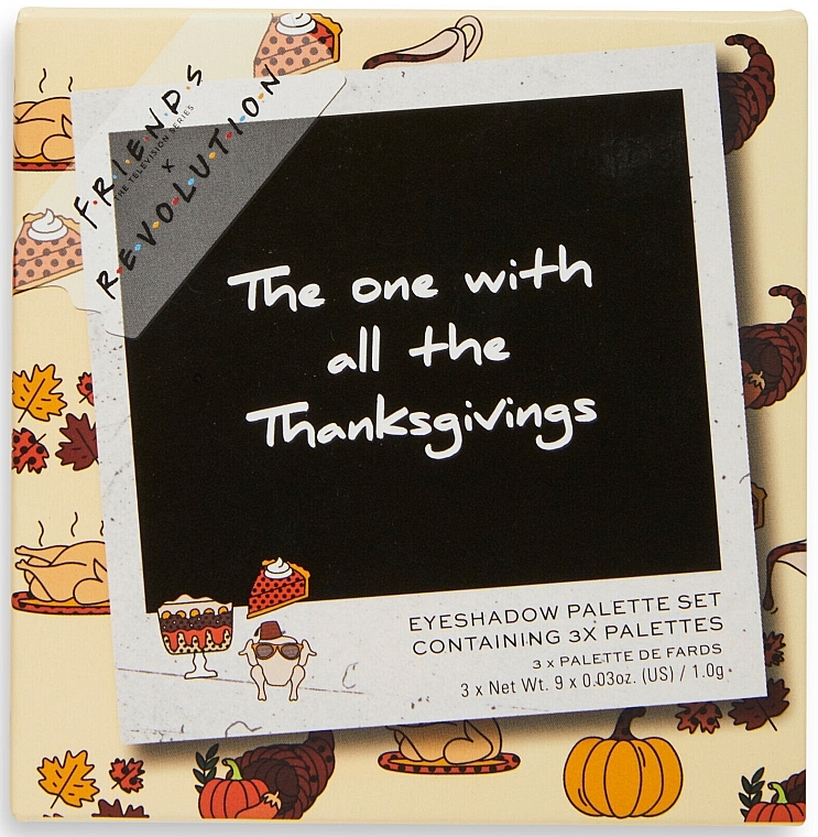 Makeup Revolution X Friends The One With All The Thanks Giving’s - Make-up Set 3-tlg. — Bild N1