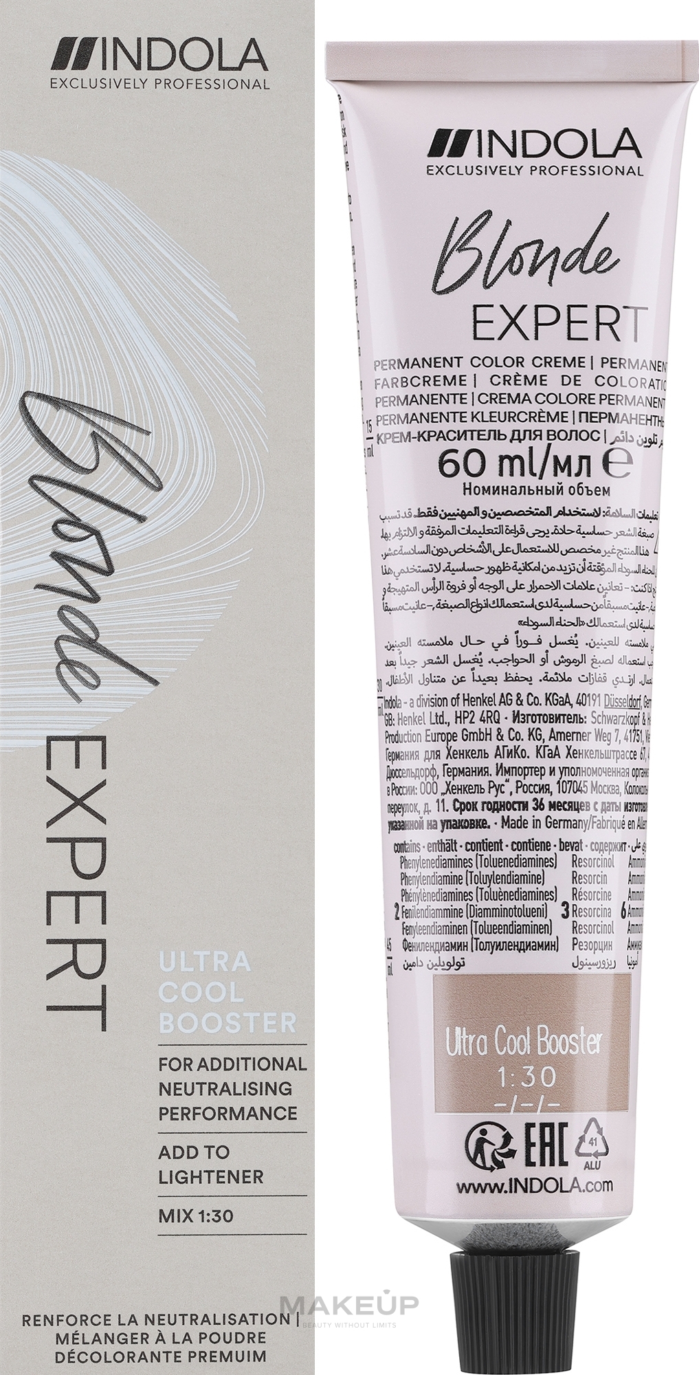 Neutralisierender Booster für die Haarfarbe - Indola Blonde Expert Ultra Cool Booster — Bild 60 ml