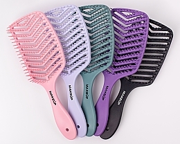 Haarbürste violett - MAKEUP Massage Air Hair Brush Purple — Bild N4