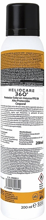 Sonnenschutzspray SPF 50 - Cantabria Labs Heliocare 360? Airgel Spf50 — Bild N2