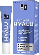 Feuchtigkeitsspendende aufhellende Augencreme - AA Hyalu Pro-Age Eye Cream — Bild N2