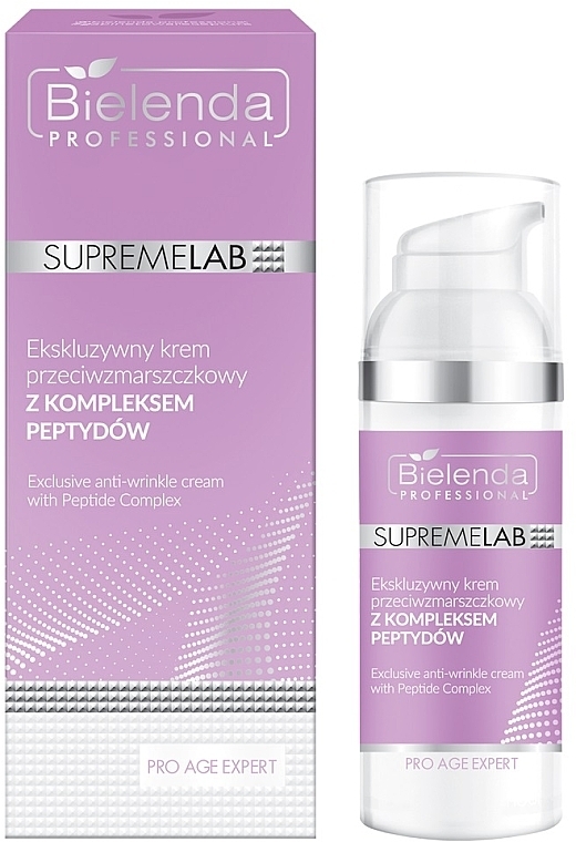 Anti-Falten Gesichtscreme mit Peptidkomplex - Bielenda Professional SupremeLab Pro Age Expert — Bild N1