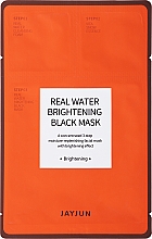 Düfte, Parfümerie und Kosmetik Aufhellende Tuchmaske für das Gesicht in 3 Schritten mit Papayaextrakt, Ceramiden und Niacinamid - Jayjun Real Water Brightening Black Mask