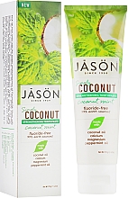 Düfte, Parfümerie und Kosmetik Stärkende Zahnpasta mit Kokosnuss- und Pfefferminzöl - Jason Natural Cosmetics Simply Coconut