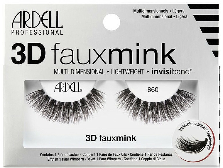 Künstliche Wimpern - Ardell 3D Faux Mink 860 — Bild N1