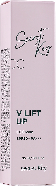 Aufhellende CC Creme LSF 50 mit Lifting-Effekt - Secret Key V-Line Lift Up CC Cream — Bild N1