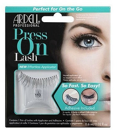 Künstliche Wimpern - Ardell Press On Lash 110 Black — Bild N1