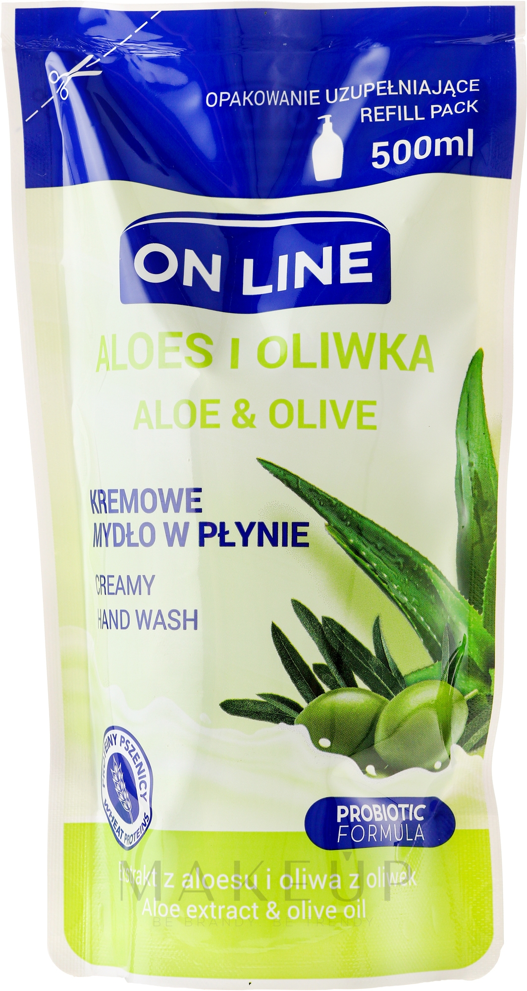 Flüssigseife "Aloe und Olive" (Nachfüller) - On Line Aloe & Olive Liquid Soap (Nachfüller) — Bild 500 ml