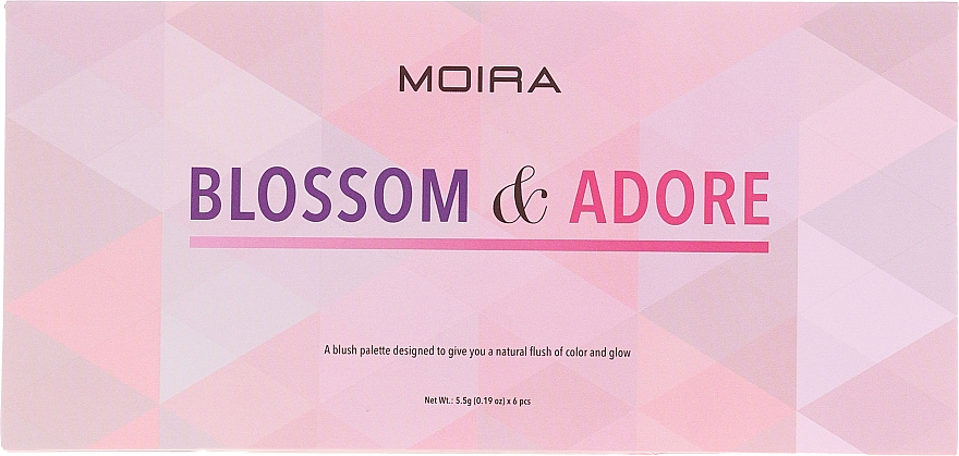 Rougepalette für das Gesicht - Moira Blossom & Adore Blush Palette — Bild N4