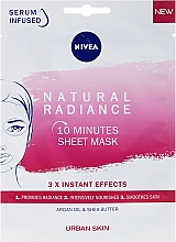 Düfte, Parfümerie und Kosmetik 10 Minuten Tuchmaske für strahlend schöne Haut - Nivea Natural Radiance 10 Minutes Sheet Mask