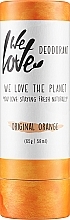 Düfte, Parfümerie und Kosmetik Deostick mit spanischem Mandarinenduft - We Love The Planet Original Orange Deodorant Stick