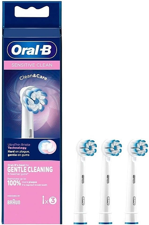 Austauschbare Zahnbürstenköpfe für elektrische Zahnbürste EB60 - Oral-B Sensitive Clean — Bild N1