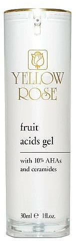 Regenerierendes und verjüngendes Gesichtsgel mit AHA-Säuren und Ceramiden - Yellow Rose Fruit Acids Gel — Bild N1