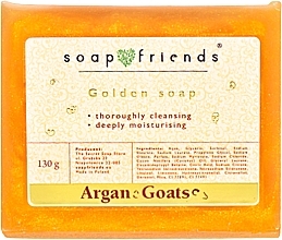 Düfte, Parfümerie und Kosmetik Goldene Seife mit Arganöl und Ziegenmilchproteinen - Soap Friends Argan & Goats Golden Soap